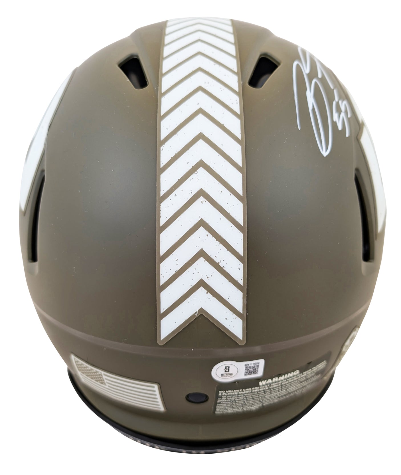 Rams Jared Verse & Braden Fiske Signed STS Full Size Speed Proline Helmet BAS W