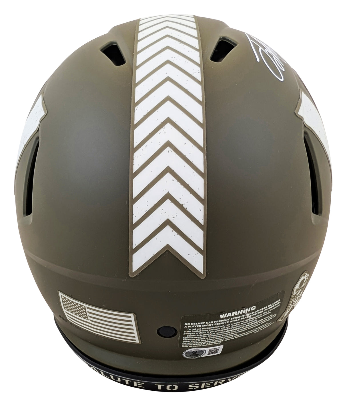 Commanders Terry McLaurin Signed STS Full Size Speed Proline Helmet BAS Witness