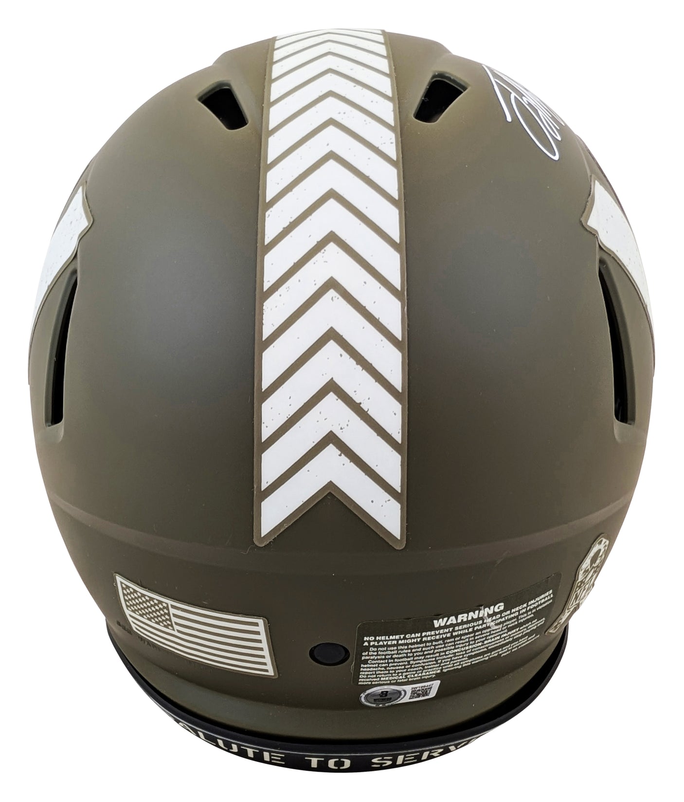 Commanders Terry McLaurin Signed STS Full Size Speed Proline Helmet BAS Witness