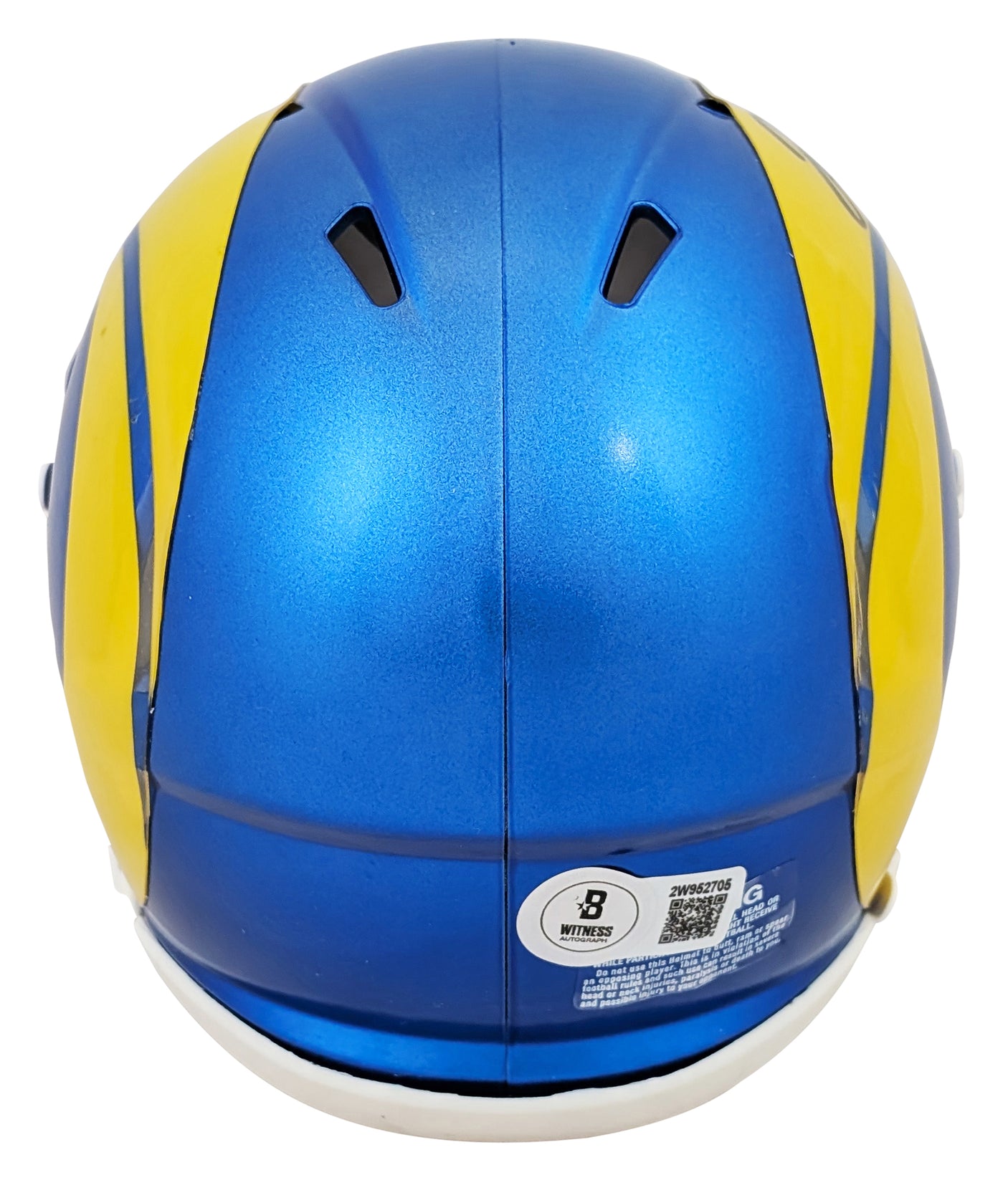 Rams Jared Verse Authentic Signed Speed Mini Helmet W/ Case BAS Witnessed