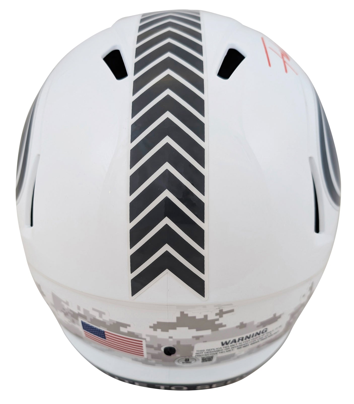 49ers Frank Gore Signed Salute To Service III Full Size Speed Rep Helmet BAS Wit