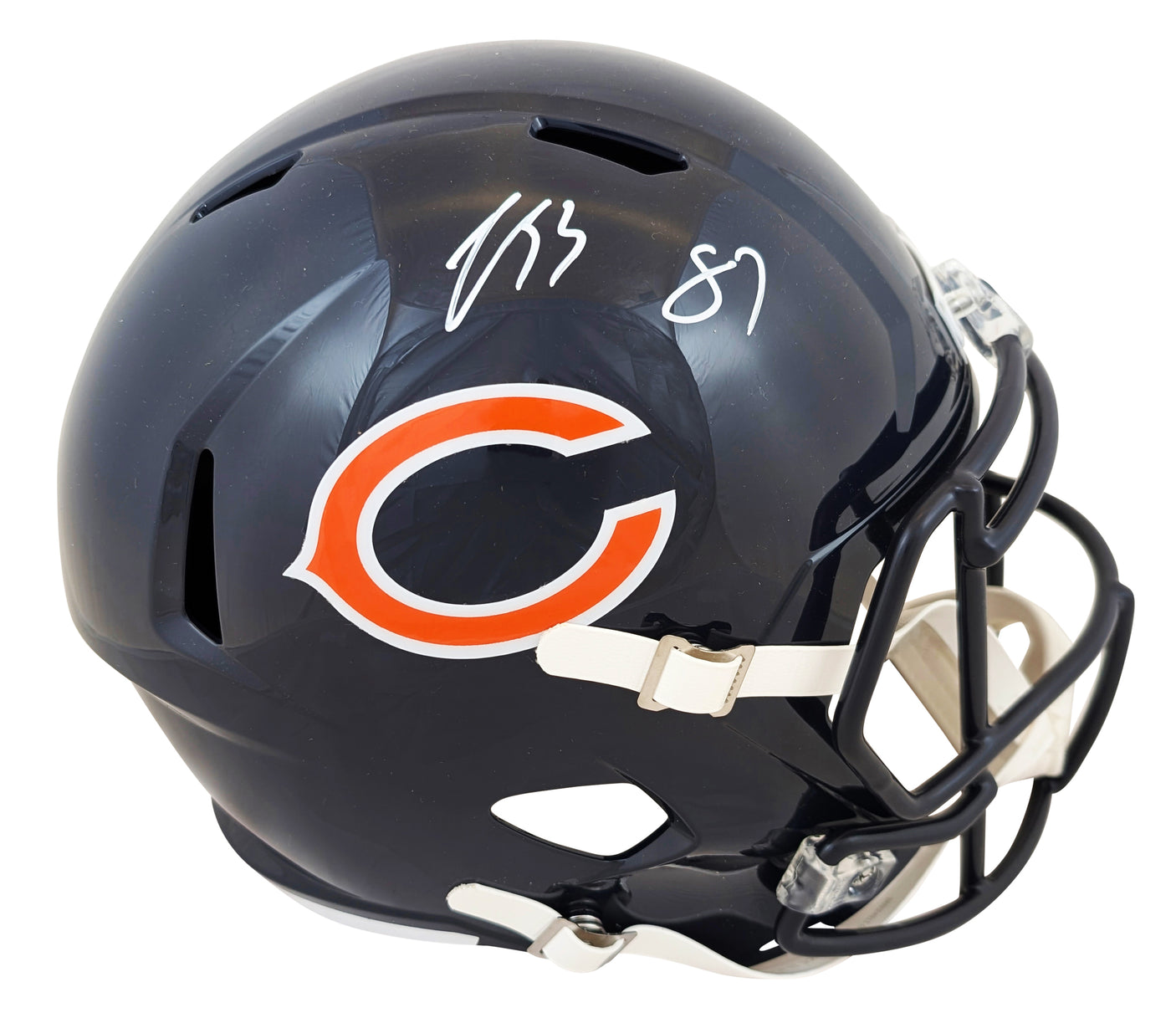 Bears Luther Burden III Signed Full Size Speed Rep Helmet BAS Witnessed