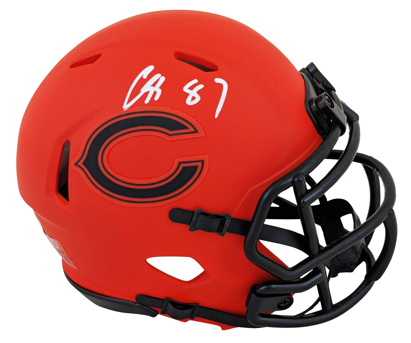 Bears Luther Burden III Signed Rave Speed Mini Helmet W/ Case BAS Witnessed