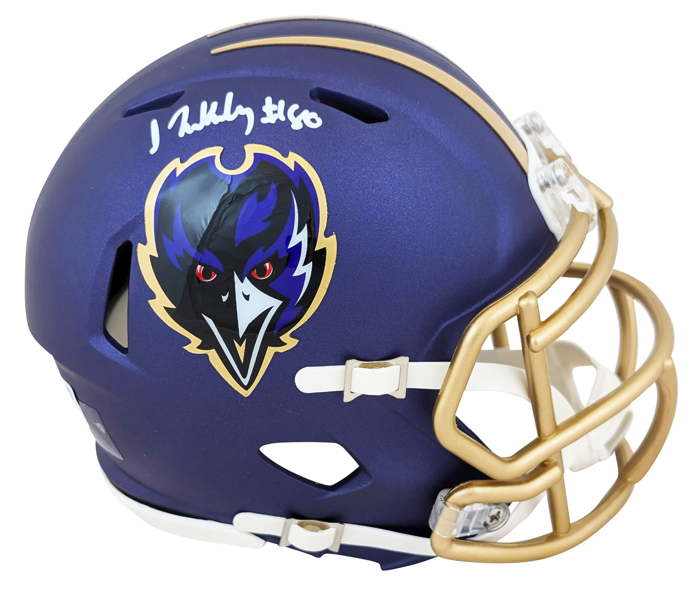 Ravens Isaiah Likely Signed 2024 On-Field Alt Speed Mini Helmet BAS Witnessed