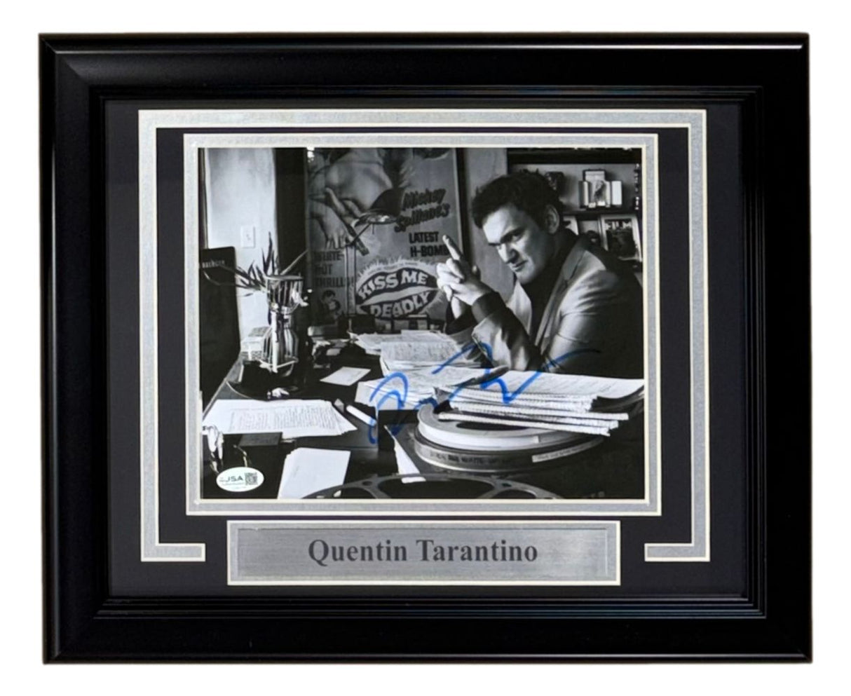 Quentin Tarantino Signed Framed 8x10 Photo JSA Hologram