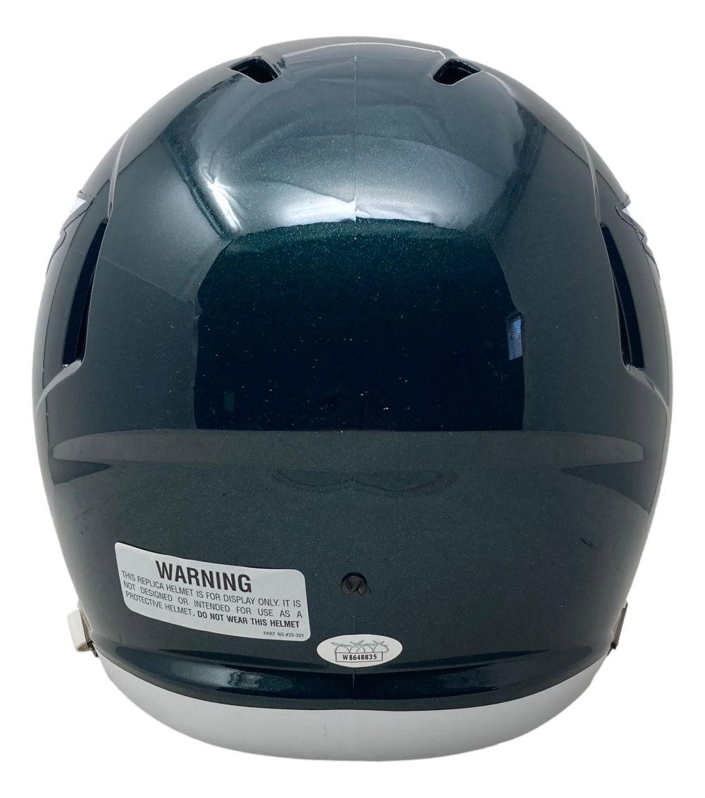 Quinyon Mitchell Signed Philadelphia Eagles Full Size Speed Replica Helmet JSA