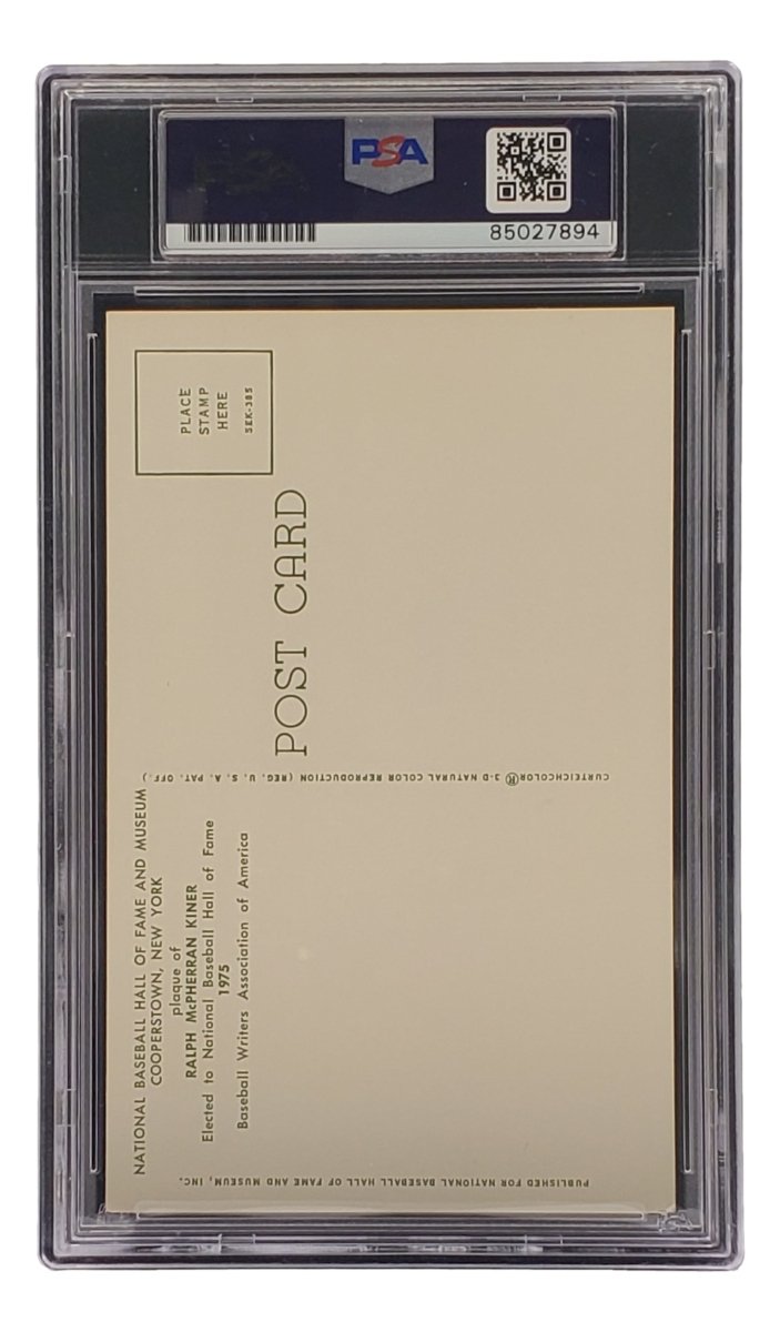 Ralph Kiner Signed 4x6 Pittsburgh Pirates HOF Plaque Card PSA/DNA 85027894 - Sports Integrity