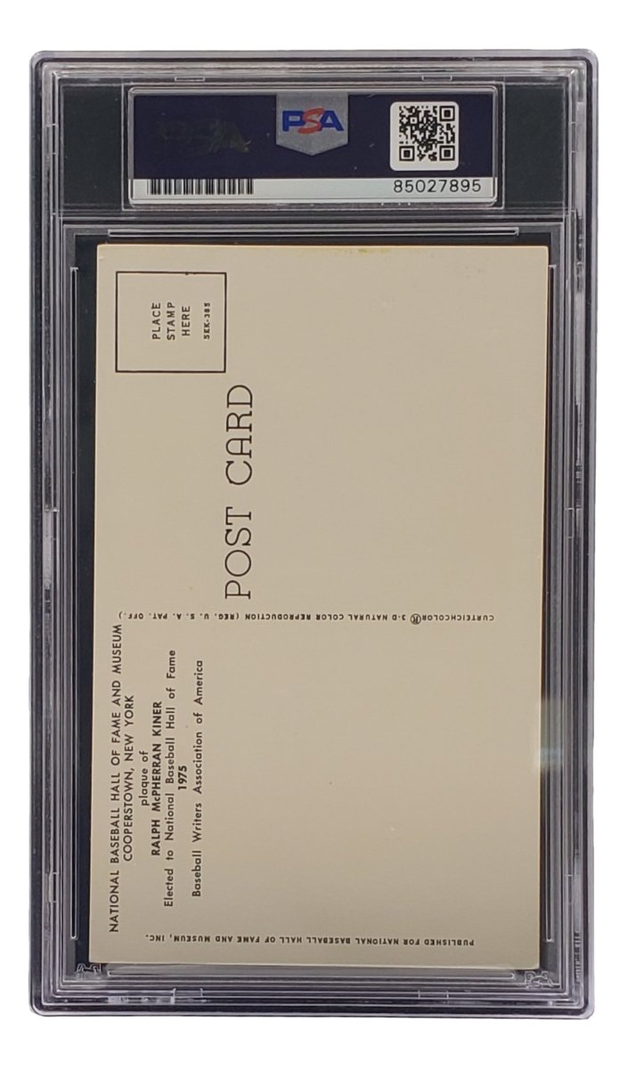 Ralph Kiner Signed 4x6 Pittsburgh Pirates HOF Plaque Card PSA/DNA 85027895 - Sports Integrity