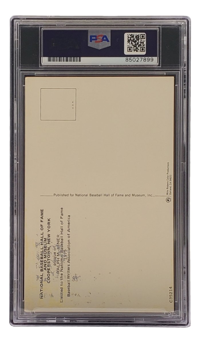 Ralph Kiner Signed 4x6 Pittsburgh Pirates HOF Plaque Card PSA/DNA 85027899 - Sports Integrity