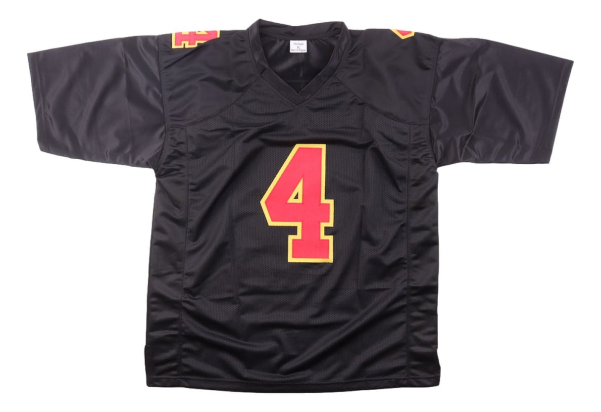 Rashee Rice Kansas City Signed Black Football Jersey JSA QR
