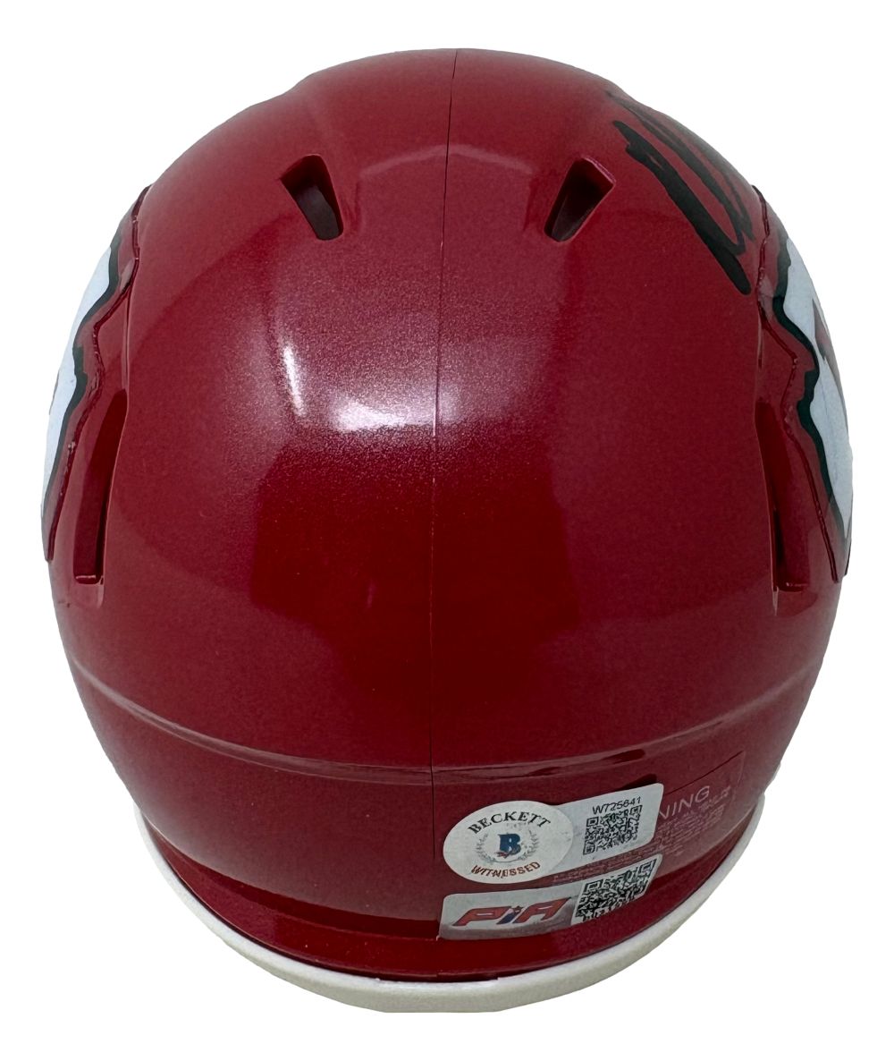 Rashee Rice Signed Kansas City Chiefs Mini Speed Helmet BAS