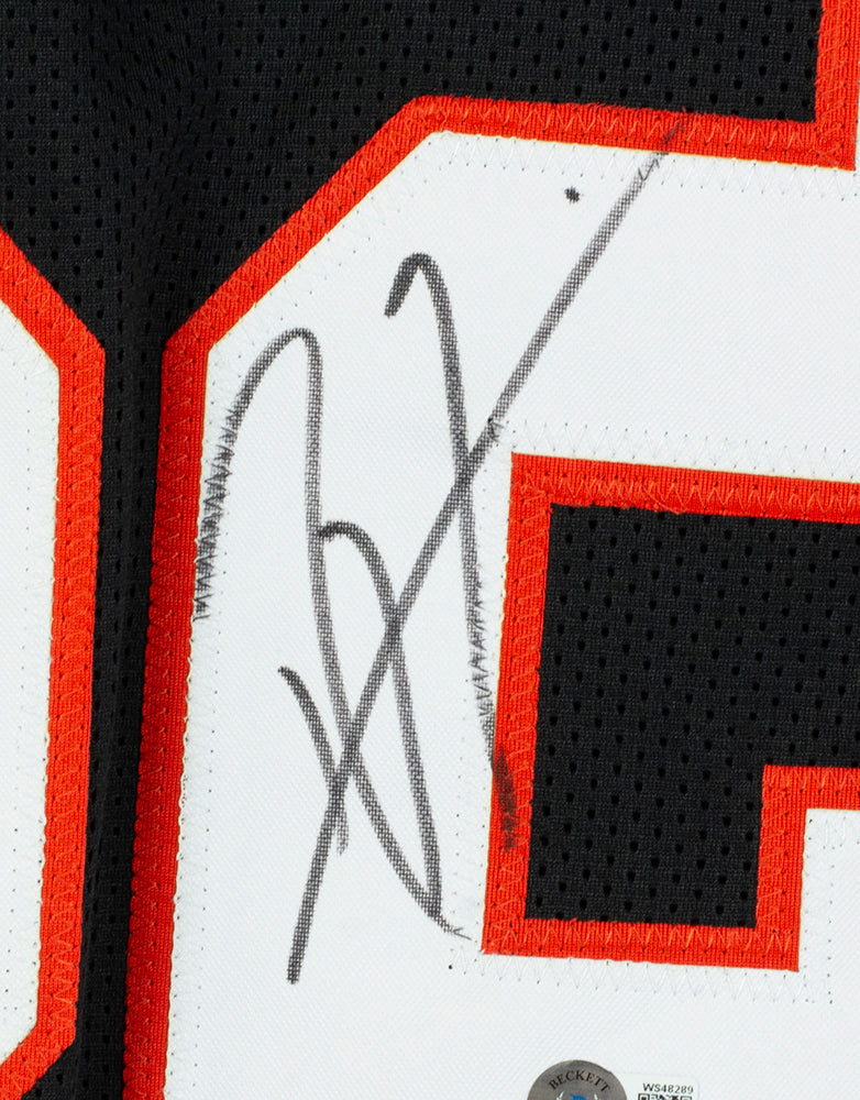 Ray Lewis Signed Custom Black Pro Style Football Jersey BAS ITP