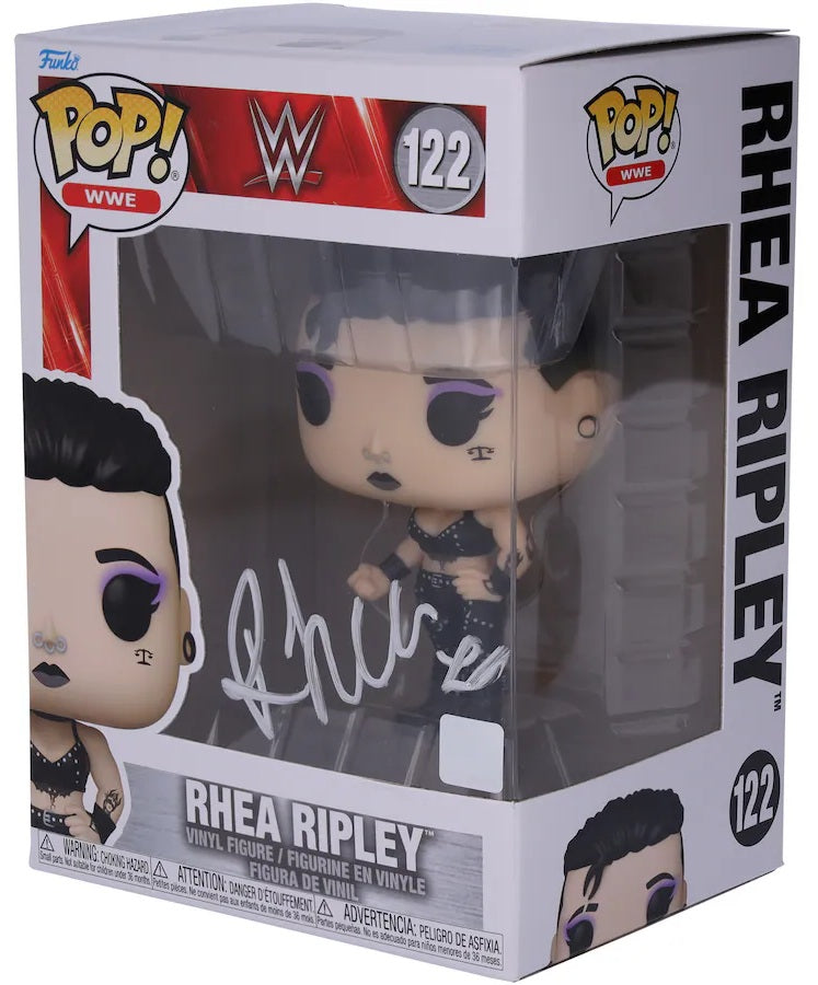 Rhea Ripley Signed WWE Funko Pop #122 Fanatics