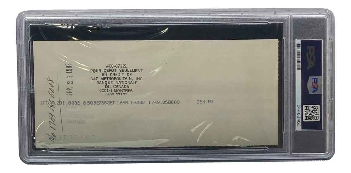 Maurice Richard Signed Montreal Canadiens Bank Check #21 PSA/DNA - Sports Integrity