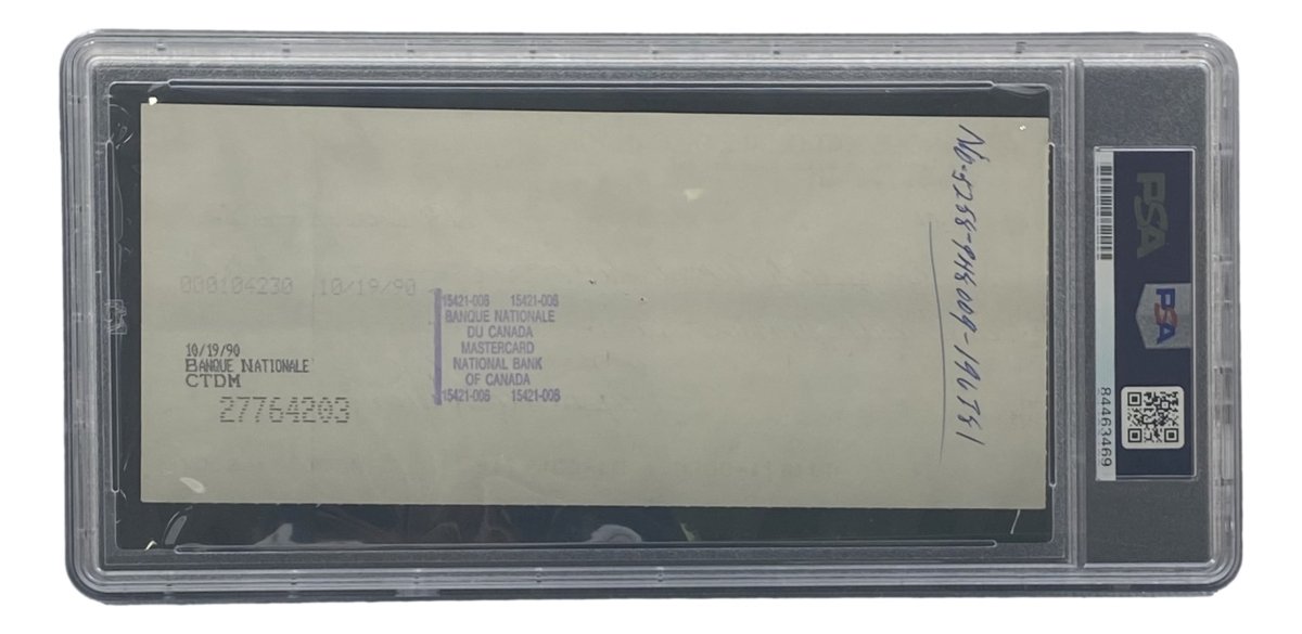 Maurice Richard Signed Montreal Canadiens Bank Check #250 PSA/DNA - Sports Integrity