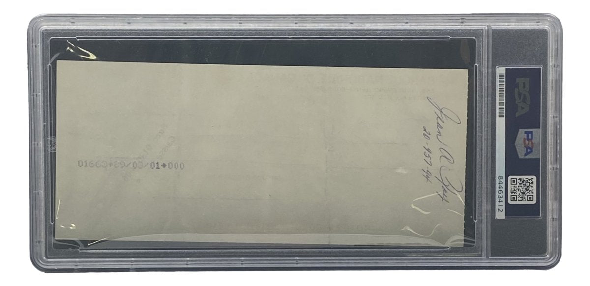 Maurice Richard Signed Montreal Canadiens Bank Check #42 PSA/DNA - Sports Integrity