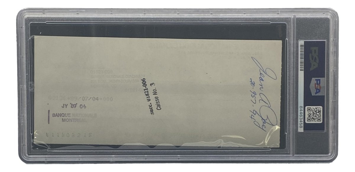 Maurice Richard Signed Montreal Canadiens Bank Check #46 PSA/DNA - Sports Integrity