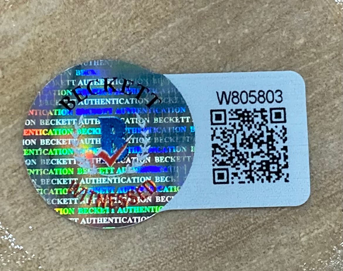 Rickey Henderson A's Signed Tan Rawlings Adirondack Baseball Bat BAS ITP - Sports Integrity