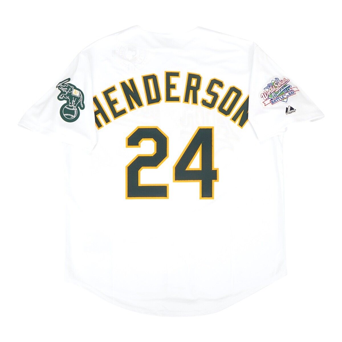 Rickey Henderson Oakland Athletics 1989 WS Replica White Majestic XL Jersey - Sports Integrity
