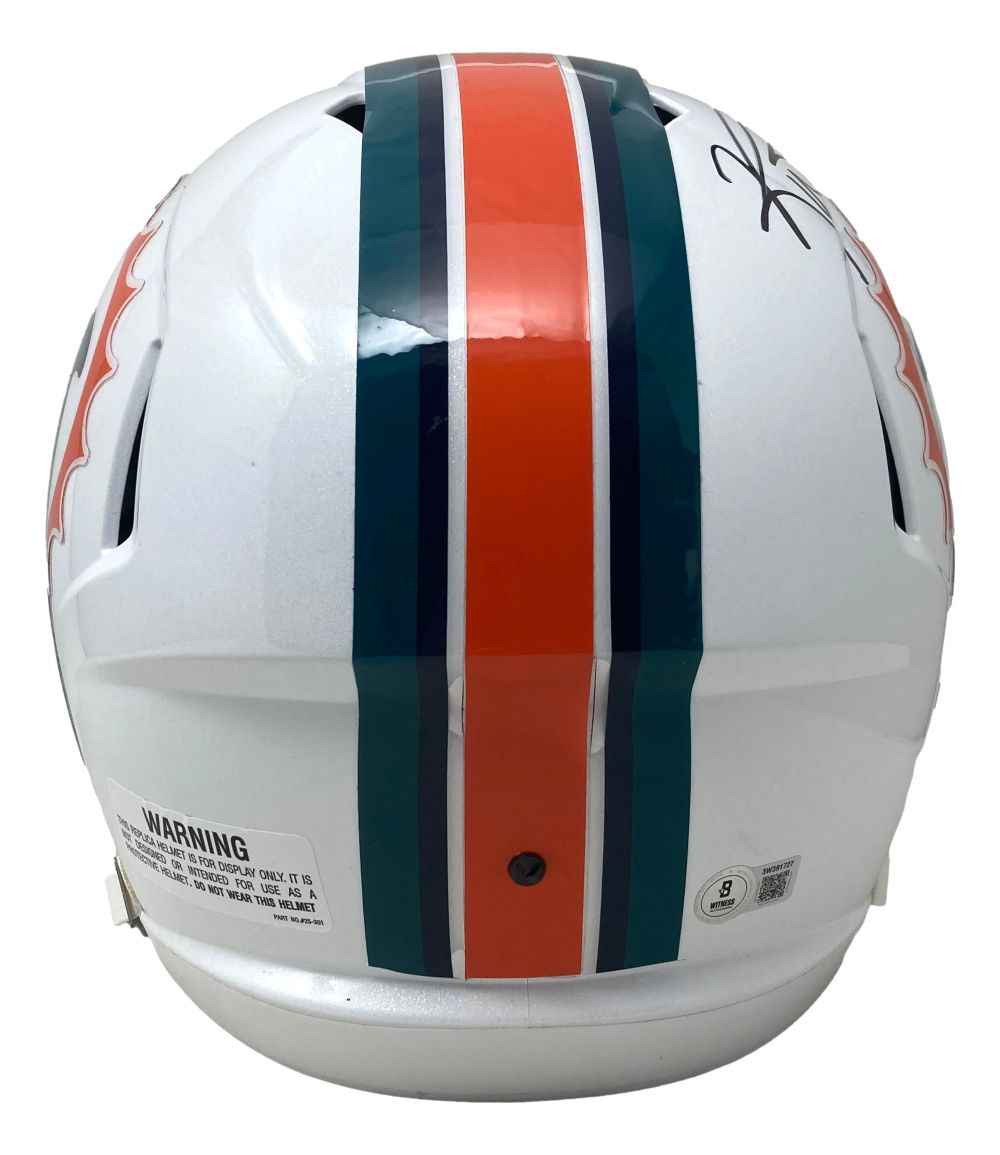 Ricky Williams Signed Dolphins FS 97-12 Speed Replica Helmet Smoke Weed BAS