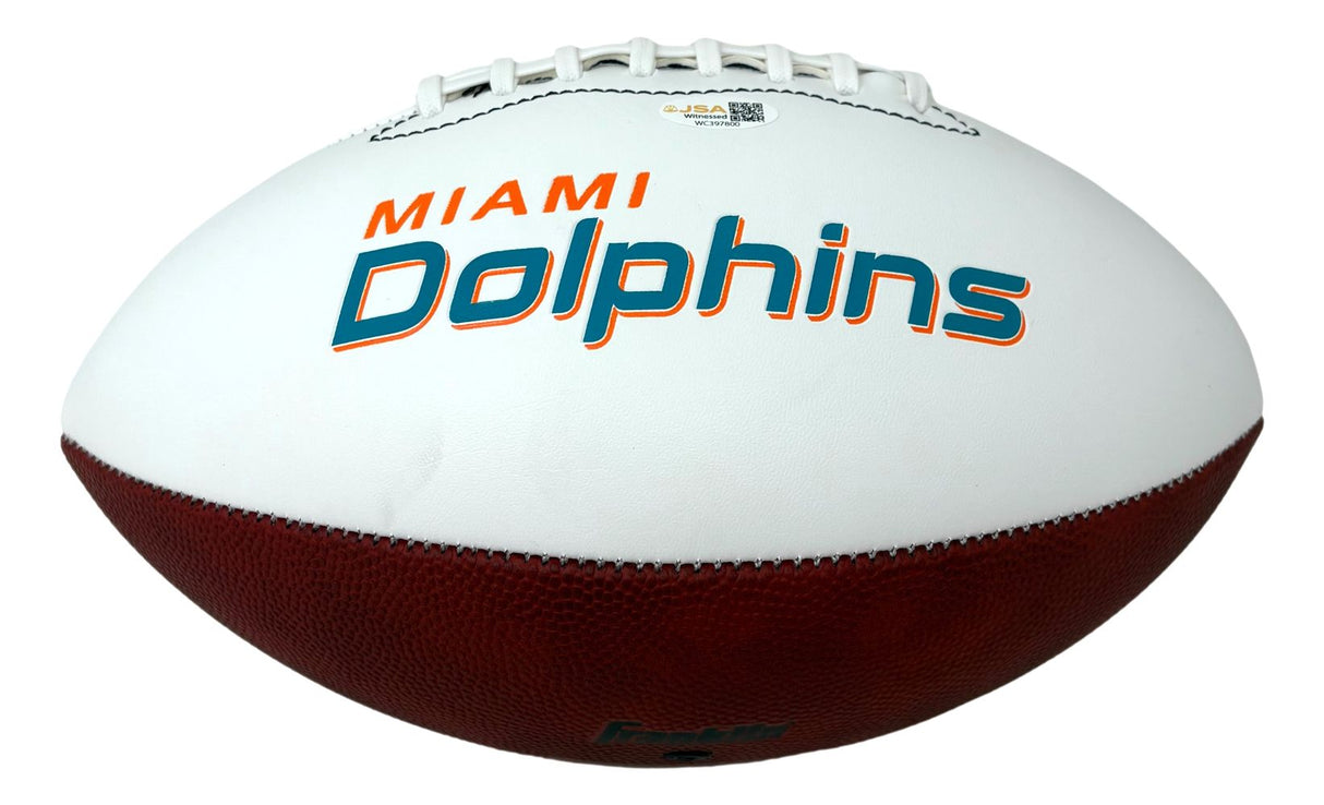 Ricky Williams Signed Miami Dolphins Logo Football Smoke Weed Everyday JSA QR