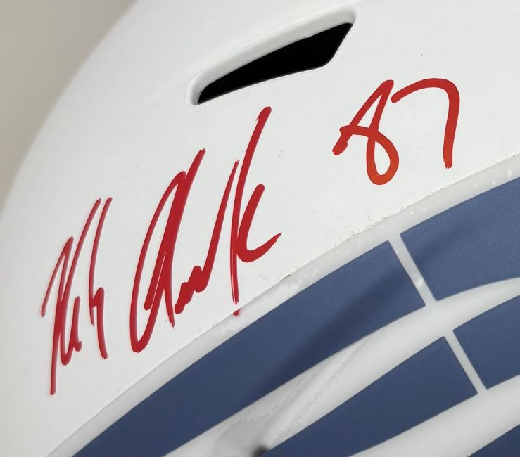 Rob Gronkowski Signed Patriots Full Size Rivalries Replica Speed Helmet Radtke