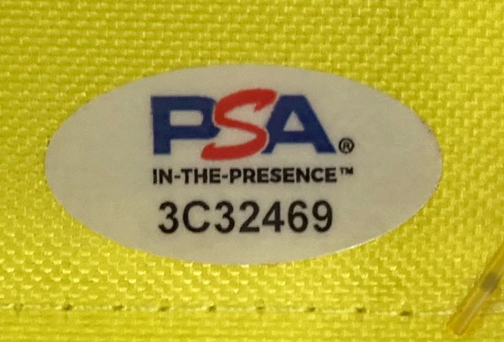 Robert O'Neill Signed Framed 2001 Masters Golf Flag Never Quit Insc PSA Hologram - Sports Integrity