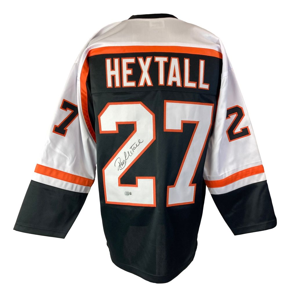 Ron Hextall Philadelphia Signed Black Hockey Jersey BAS