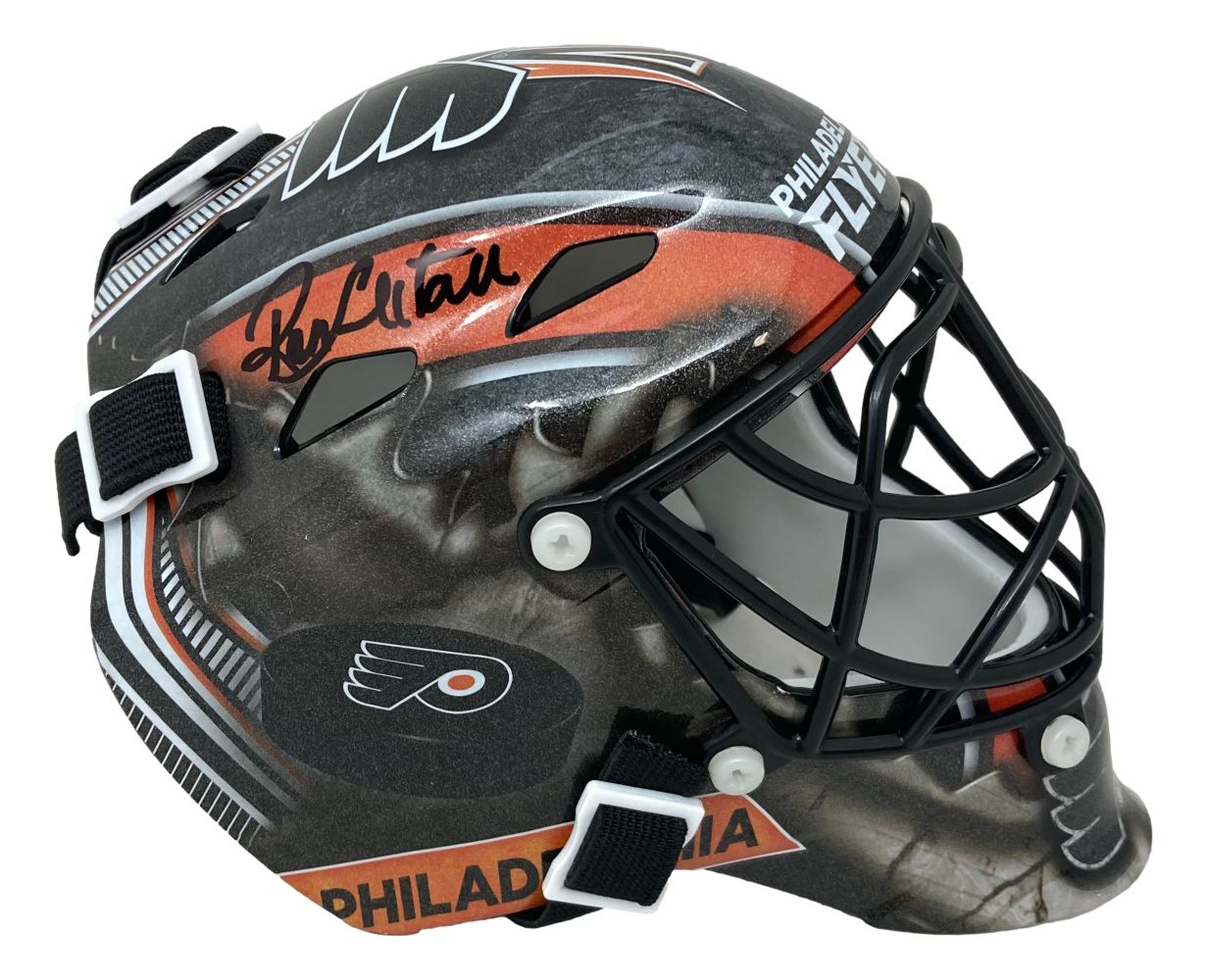 Ron Hextall Signed Philadelphia Flyers Mini Goalie Mask BAS