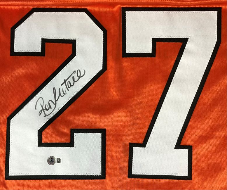 Ron Hextall Philadelphia Signed Orange Hockey Jersey BAS