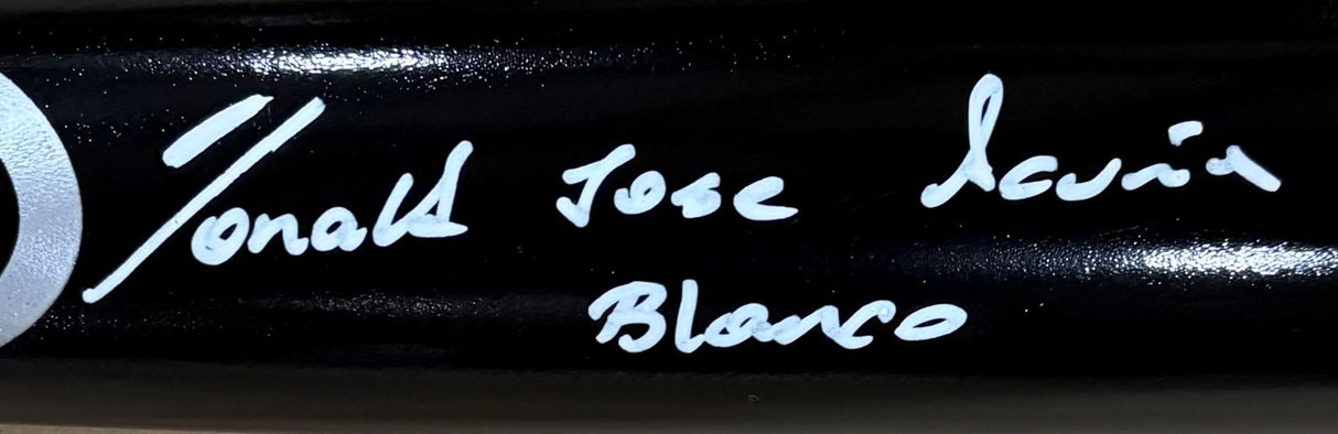 Ronald Acuna Atlanta Braves FULL NAME Signed Black Rawlings Baseball Bat BAS
