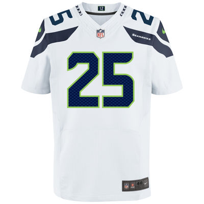 Richard Sherman Unsigned Seattle Seahawks White Nike Twill Jersey Size XL Stock #99189