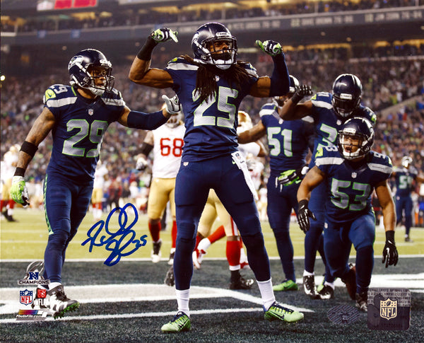 Richard Sherman Autographed 8x10 Photo Seattle Seahawks RS Holo Stock #71537