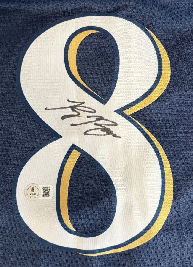 Ryan Braun Milwaukee Signed Navy Blue Baseball Jersey BAS