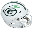 Jordan Love Autographed Green Bay Packers White 2024 Alternate Speedflex Authentic Helmet Beckett