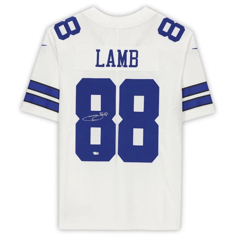 Ceedee Lamb Autographed Dallas Cowboys White Nike Limited Jersey Fanatics