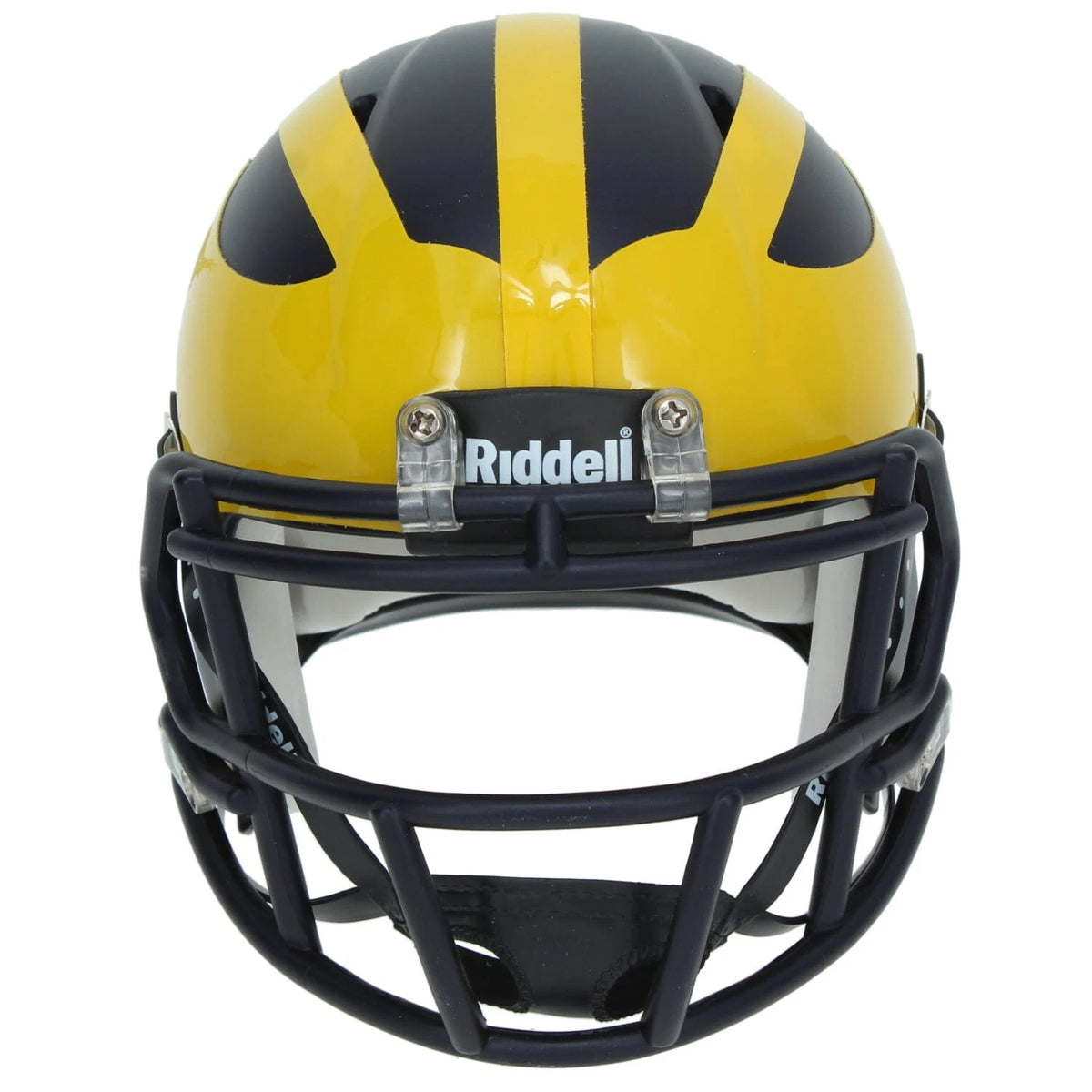 Mike Sainristil Autographed Michigan Wolverines Speed Mini Helmet Beckett Witnessed
