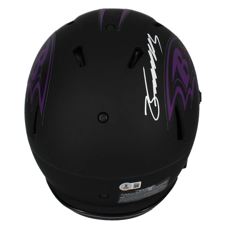 Zay Flowers Autographed Baltimore Ravens Eclipse Speed Authentic Helmet Beckett Witnessed