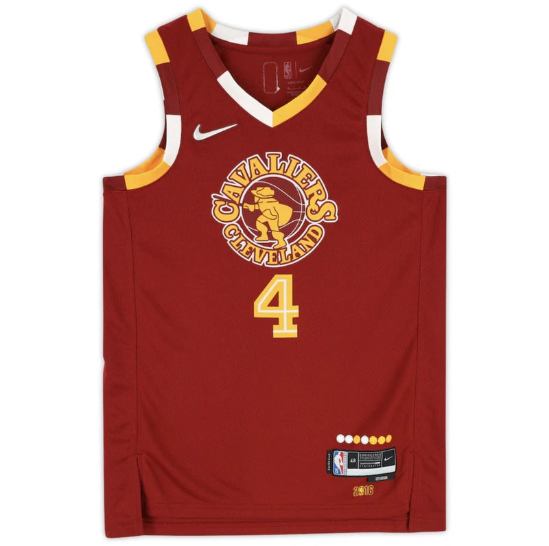 Evan Mobley Autographed Cleveland Cavaliers Nike Red 2021-22 Mixtape Swingman Jersey Fanatics