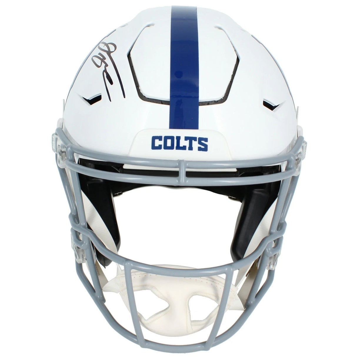 Jonathan Taylor Autographed Indianapolis Colts Speedflex Authentic Helmet Beckett Witnessed