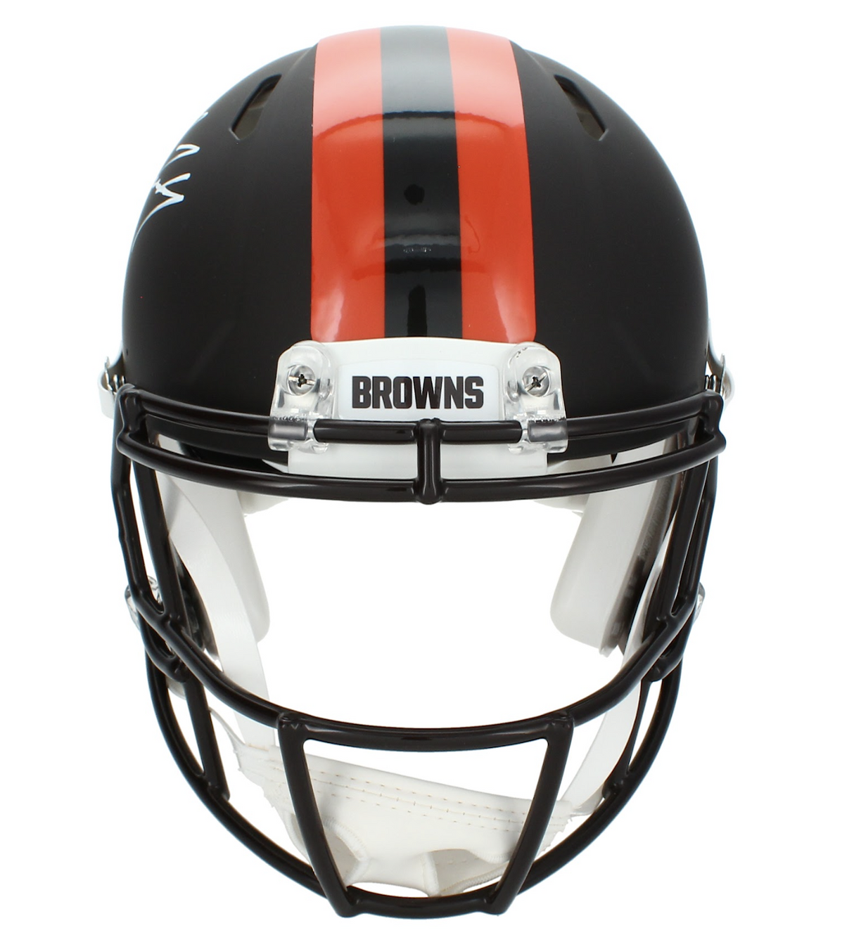 Jerry Jeudy Autographed Cleveland Browns Alpha Dog Alternate Speed Authentic Helmet Beckett Witnessed
