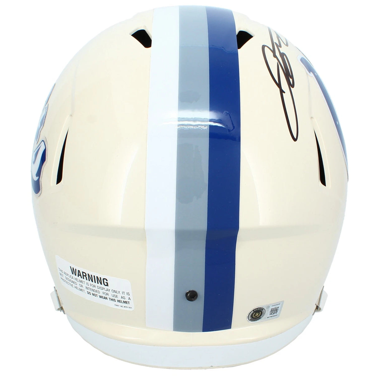 Jonathan Taylor Autographed Indianapolis Colts RETRO Speed Full Size Helmet Beckett Witnessed