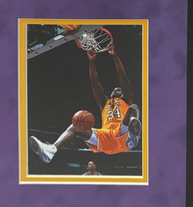 Shaquille O'Neal Autographed Los Angeles Lakers Custom Framed Purple 1999 Mitchell & Ness Authentic Jersey with Photos Fanatics