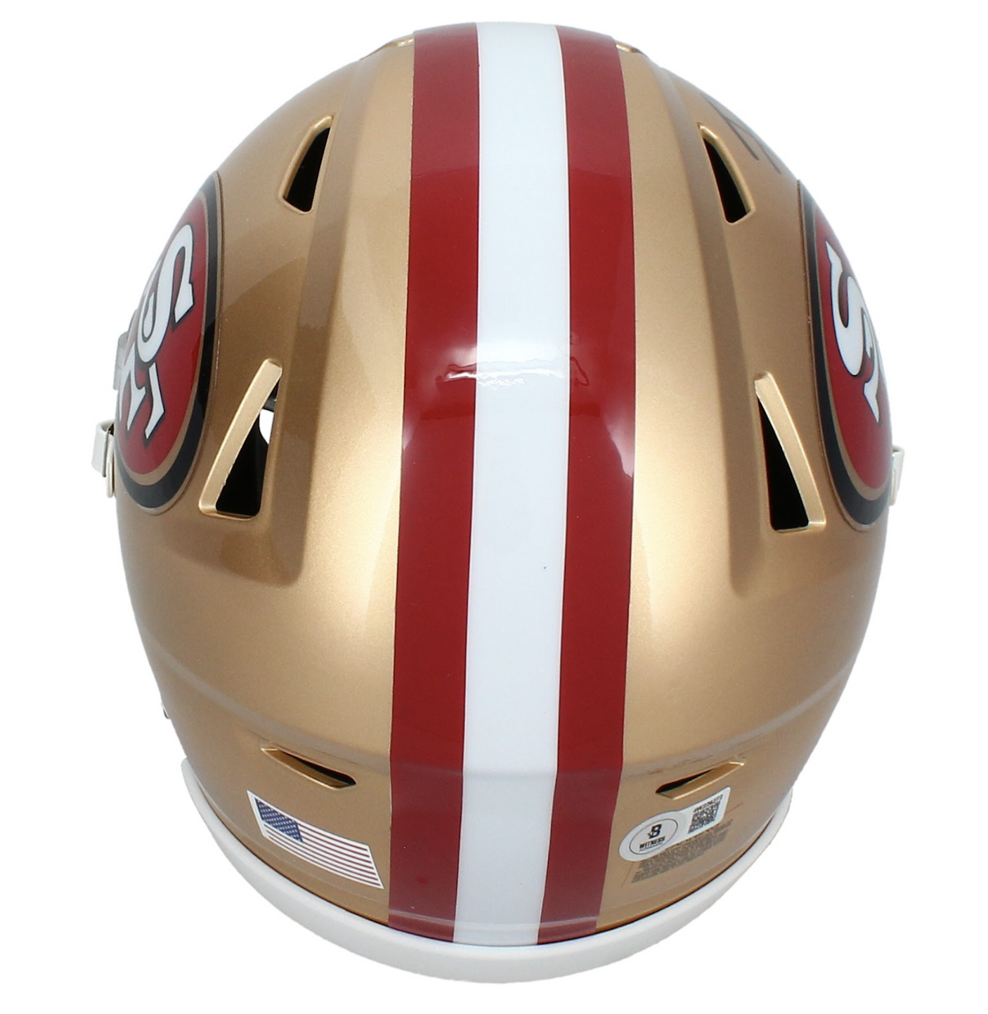 Frank Gore Autographed San Francisco 49ers Speedflex Midi Helmet Beckett Witnessed