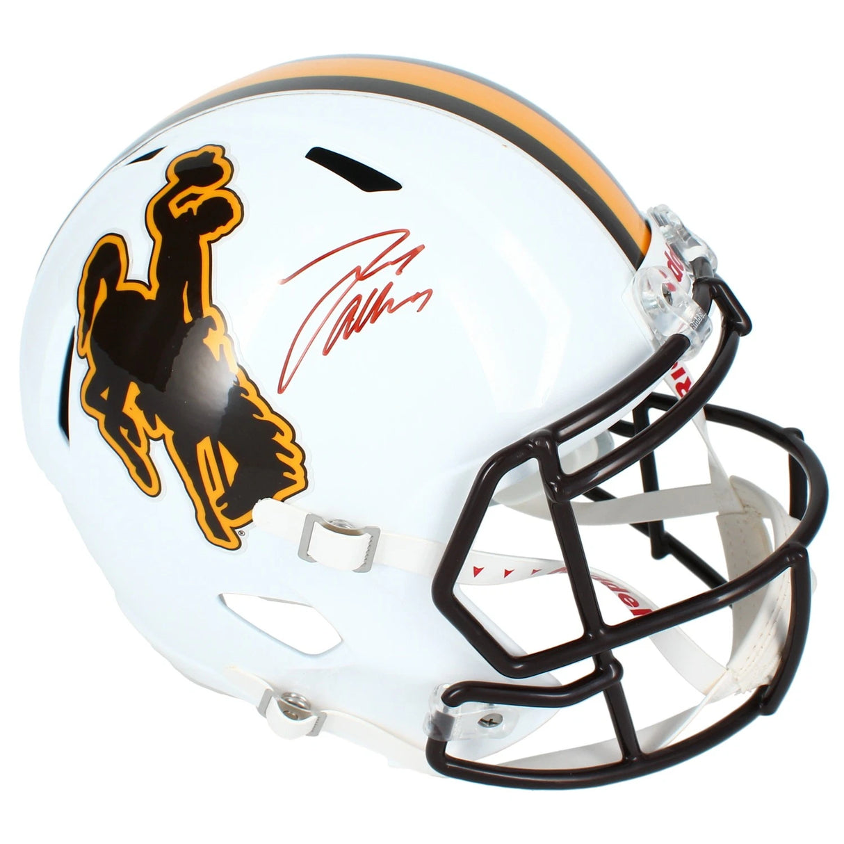 Josh Allen Autographed Wyoming Cowboys Speed Full Size Helmet Beckett Witnessed