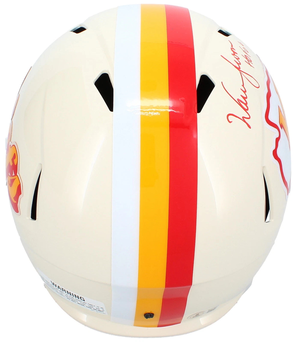 Warren Moon Autographed/Inscribed "HOF '06" Kansas City Chiefs RETRO Speed Full Size Helmet Beckett Witnessed