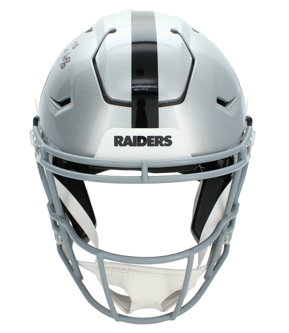 Howie Long Autographed/Inscribed "HOF 00" Raiders Speedflex Authentic Helmet Beckett Witnessed