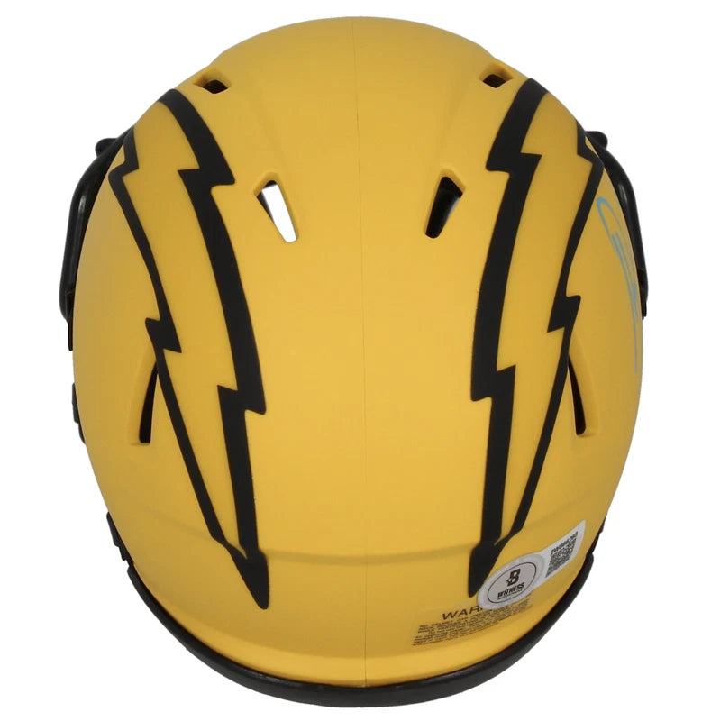 Antonio Gates Autographed Chargers RAVE Speed Mini Helmet Beckett Witnessed