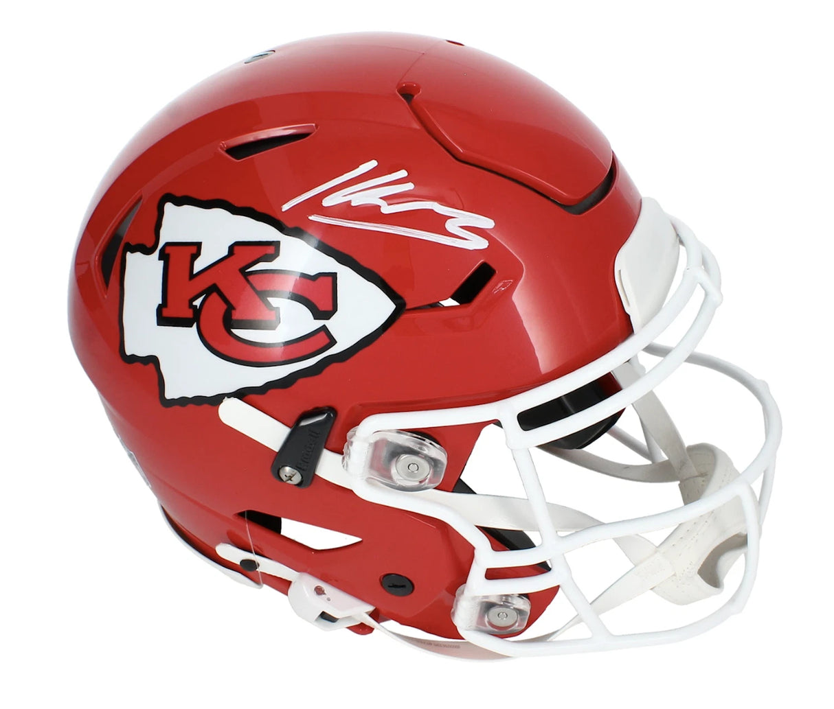 Kenneth Walker III Autographed Kansas City Chiefs Speedflex Authentic Helmet Beckett Witnessed