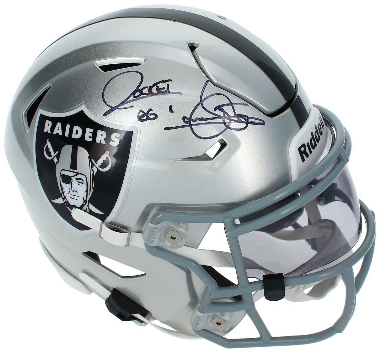 Raghib "Rocket" Ismail Autographed Raiders Speedflex Midi Helmet Beckett Witnessed